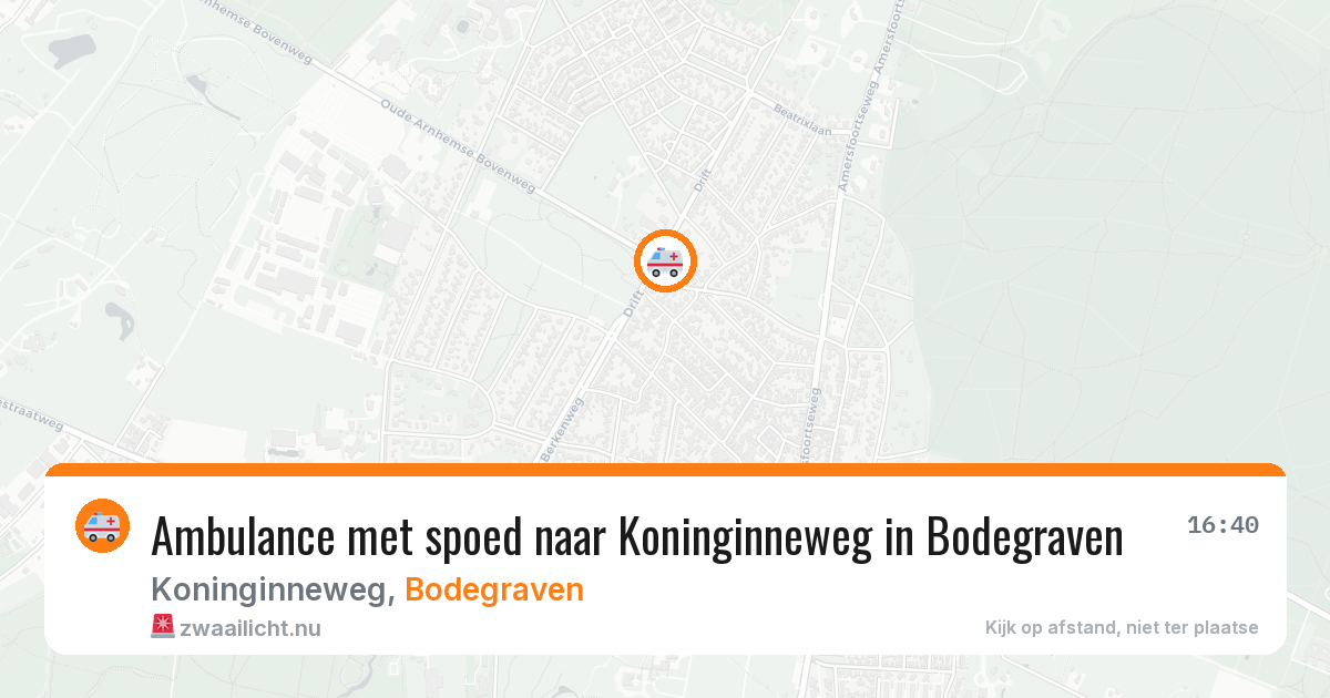 Ambulance met spoed naar Koninginneweg in Bodegraven — 24 jan 2026