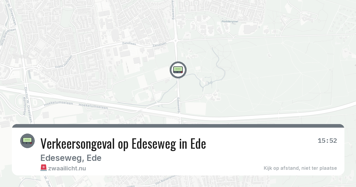 Verkeersongeval op Edeseweg in Ede — 21 jul 2026
