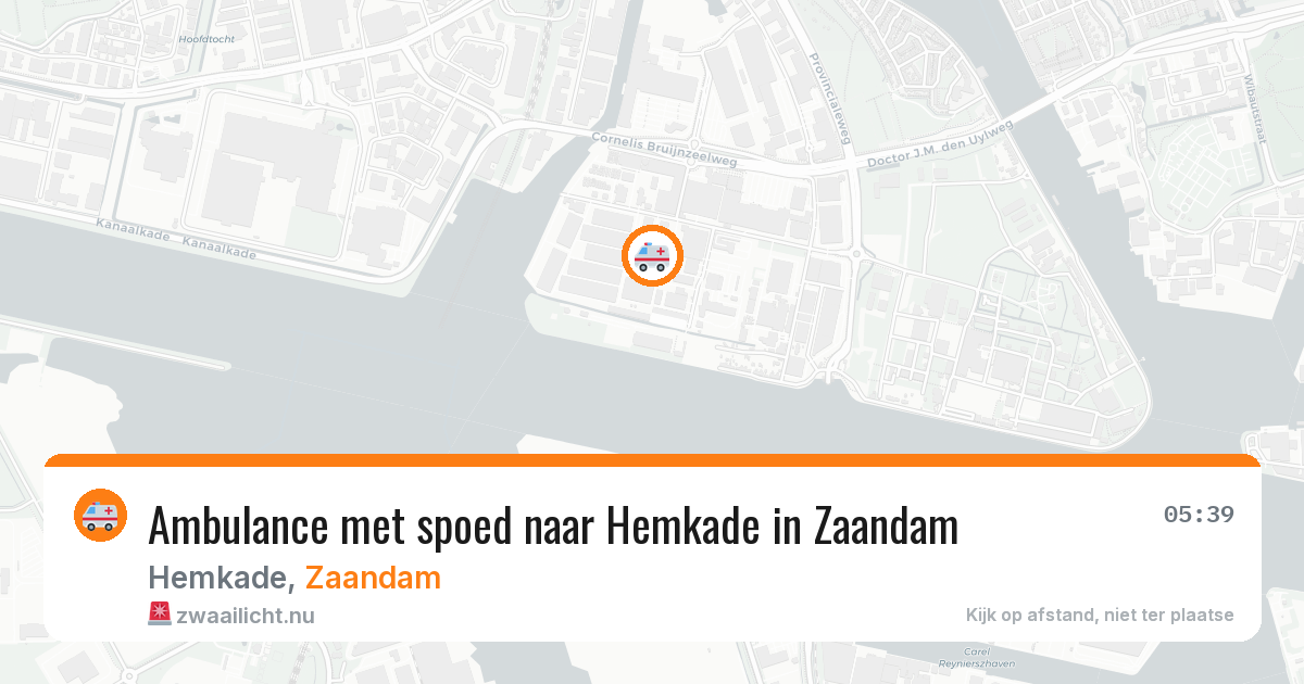 Ambulance met spoed naar Hemkade in Zaandam — 18 jul 2026