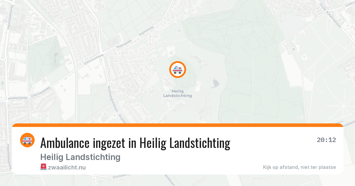Ambulance ingezet in Heilig Landstichting — 22 jul 2026