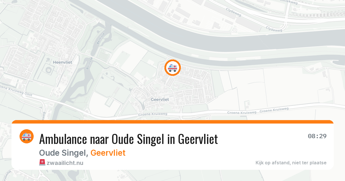 Ambulance naar Oude Singel in Geervliet — 1 jun 2026