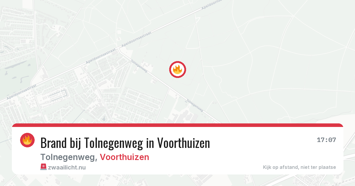 Brand bij Tolnegenweg in Voorthuizen — 31 mei 2026
