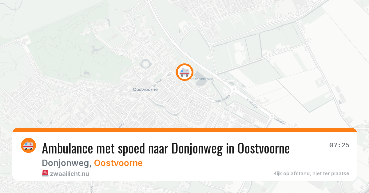 Ambulance met spoed naar Donjonweg in Oostvoorne — 22 jul 2026