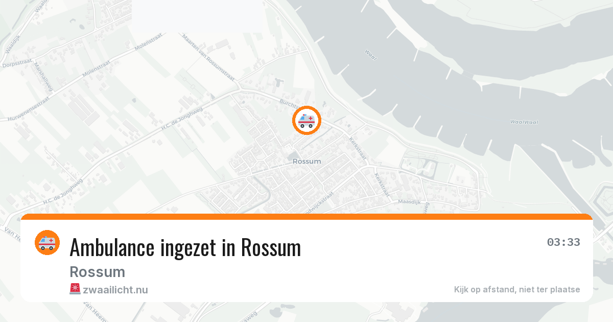 Ambulance ingezet in Rossum — 19 mei 2026