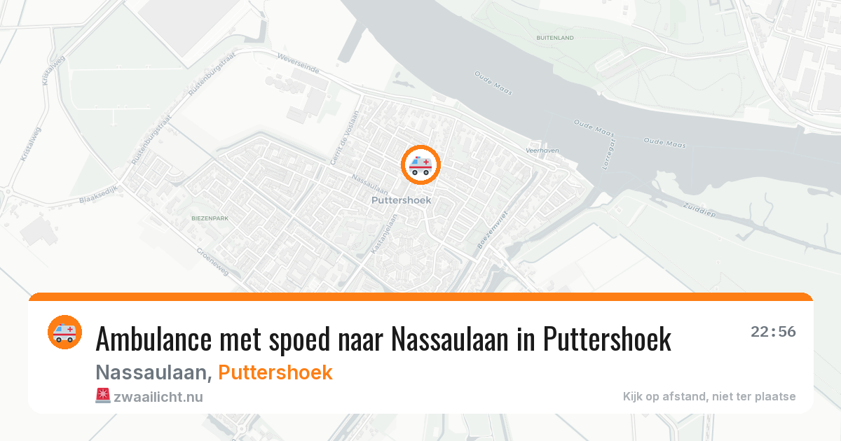 Ambulance met spoed naar Nassaulaan in Puttershoek — 18 jan 2026