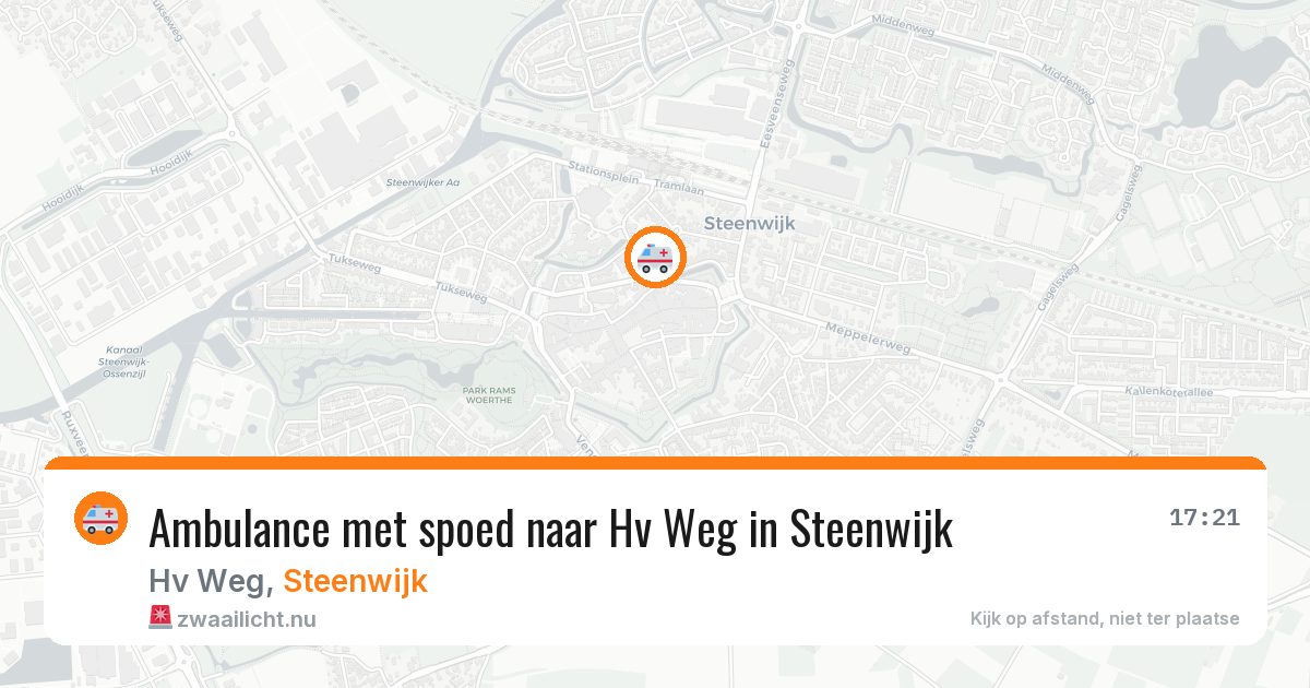 Ambulance met spoed naar Hv Weg in Steenwijk — 28 apr 2026