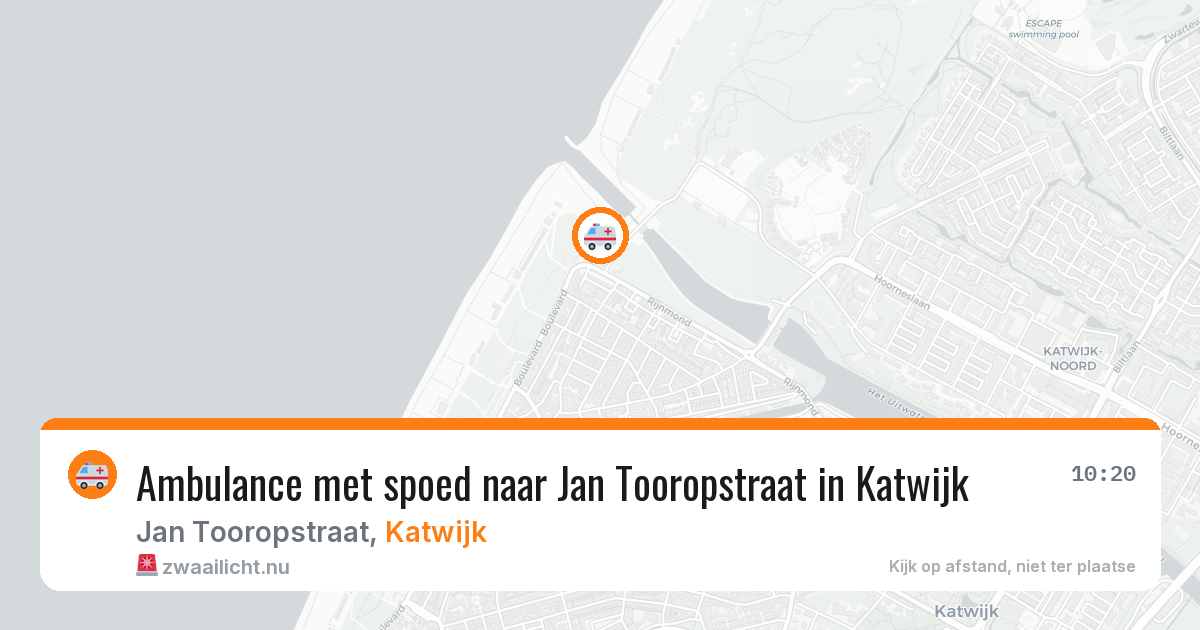 Ambulance met spoed naar Jan Tooropstraat in Katwijk — 17 feb 2026