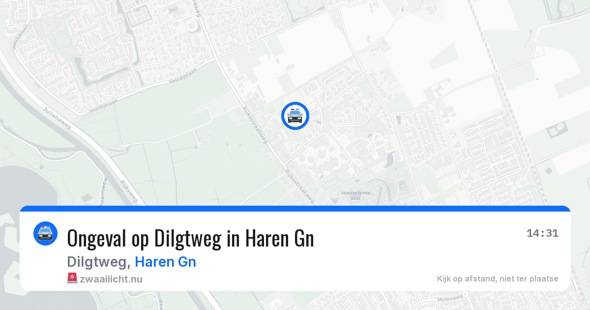 Ongeval op Dilgtweg in Haren Gn — 13 apr 2026