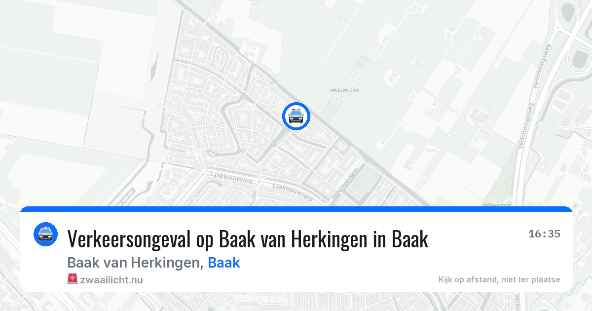Verkeersongeval op Baak van Herkingen in Baak — 18 mei 2026