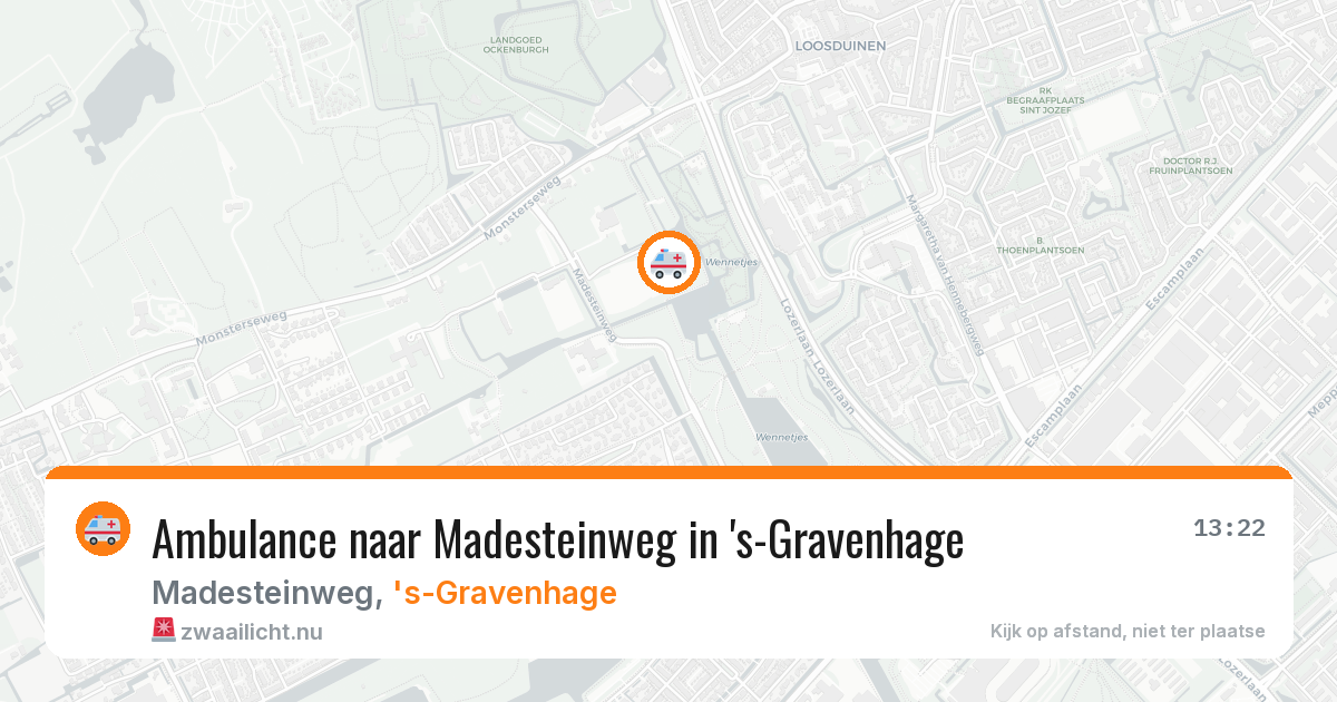 Ambulance naar Madesteinweg in 's-Gravenhage — 18 mei 2026