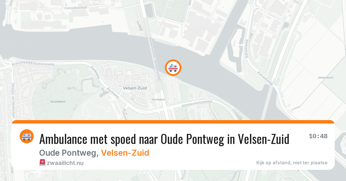 Ambulance met spoed naar Oude Pontweg in Velsen-Zuid — 21 mrt 2026