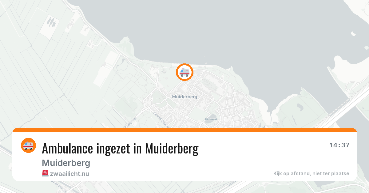 Ambulance ingezet in Muiderberg — 8 jul 2026