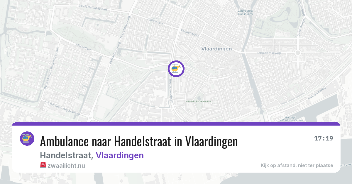 Ambulance naar Handelstraat in Vlaardingen — 21 jul 2026