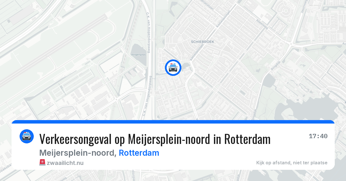 Verkeersongeval op Meijersplein-noord in Rotterdam — 22 mei 2026