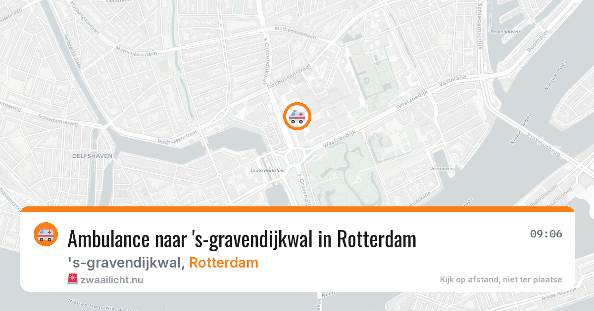 Ambulance naar 's-gravendijkwal in Rotterdam — 21 jul 2026
