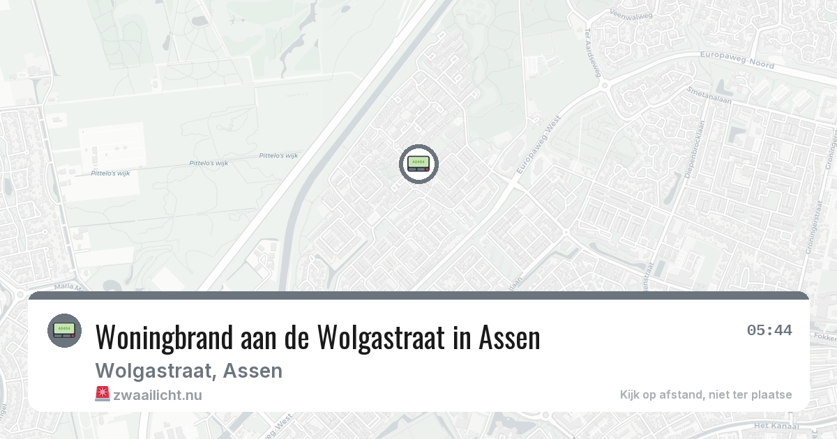 Woningbrand aan de Wolgastraat in Assen — 31 mei 2026
