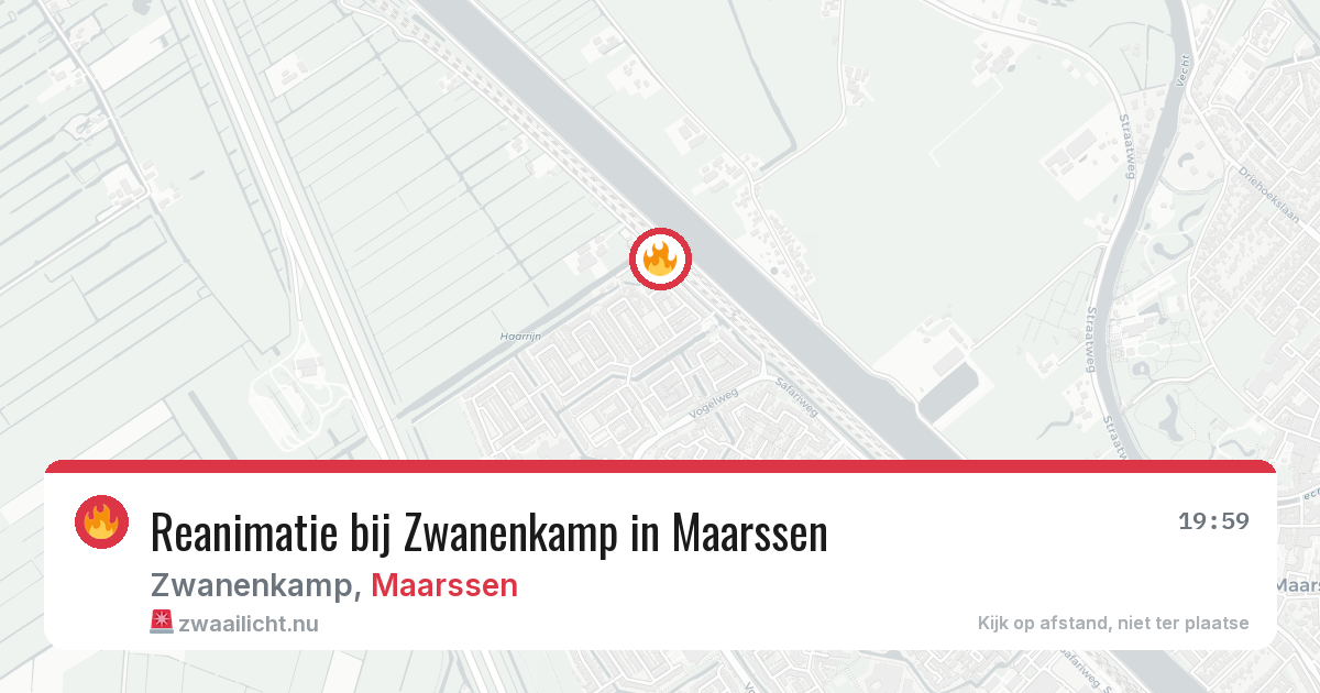 Reanimatie bij Zwanenkamp in Maarssen — 8 jun 2026