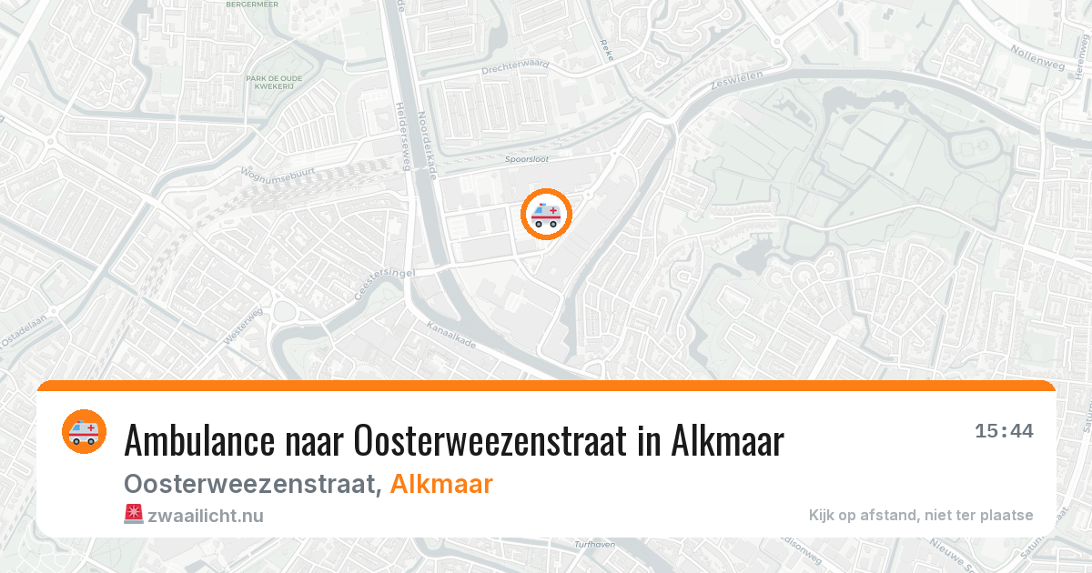 Ambulance naar Oosterweezenstraat in Alkmaar — 17 jul 2026