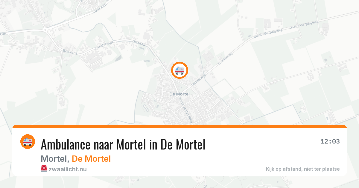 Ambulance naar Mortel in De Mortel — 2 jul 2026