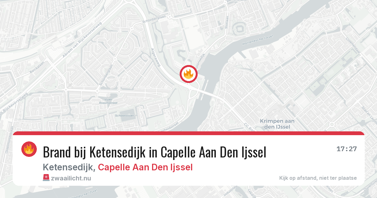 Brand bij Ketensedijk in Capelle Aan Den Ijssel — 24 jul 2026