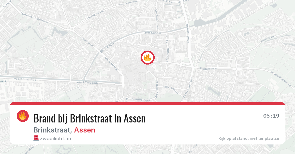 Brand bij Brinkstraat in Assen — 5 jun 2026