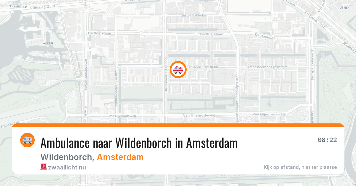 Ambulance naar Wildenborch in Amsterdam — 26 jul 2026