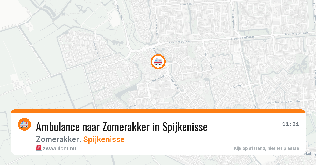 Ambulance naar Zomerakker in Spijkenisse — 7 mei 2026