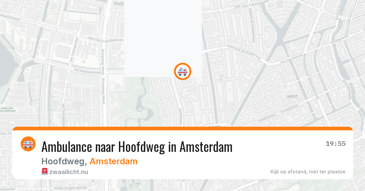 Ambulance naar Hoofdweg in Amsterdam — 10 jul 2026