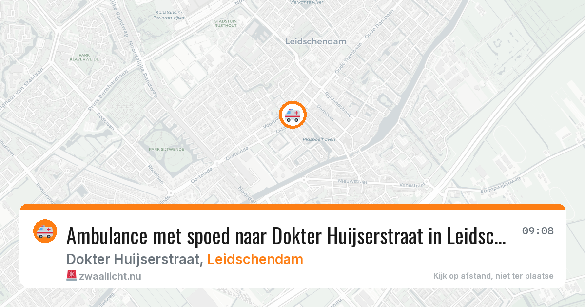 Ambulance met spoed naar Dokter Huijserstraat in Leidschendam — 18 mrt 2026