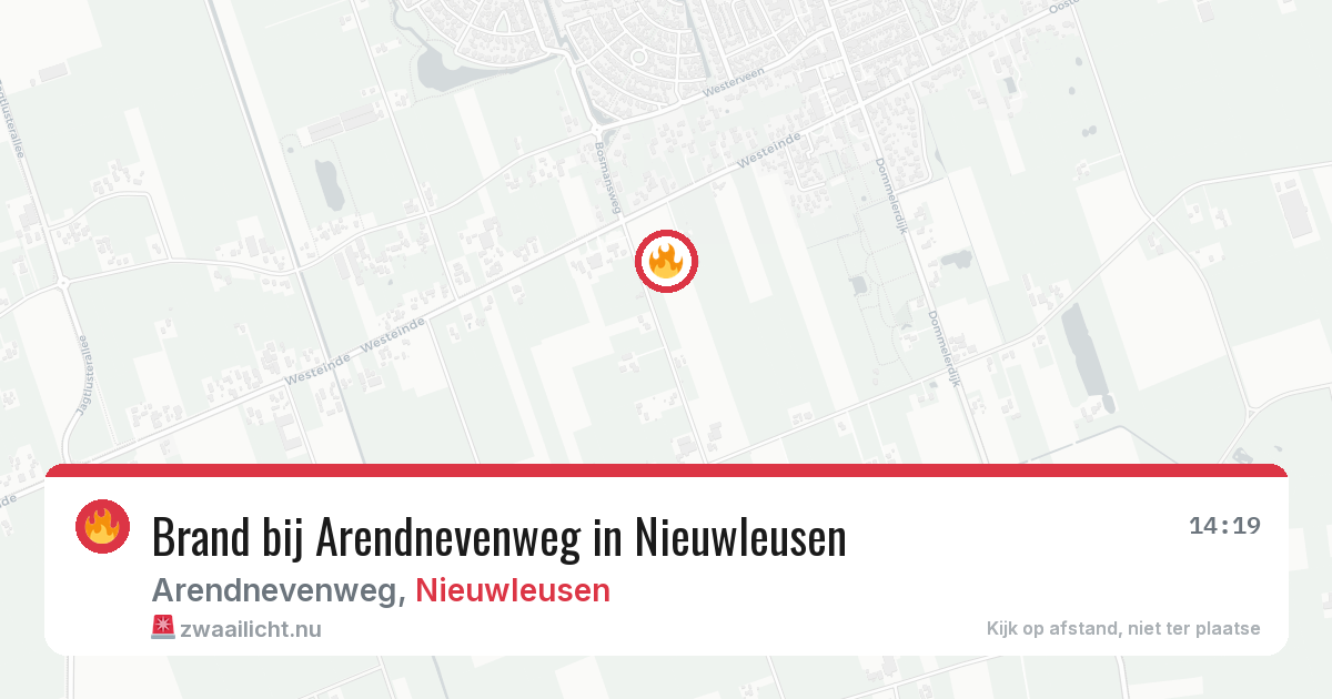 Brand bij Arendnevenweg in Nieuwleusen — 25 jul 2026