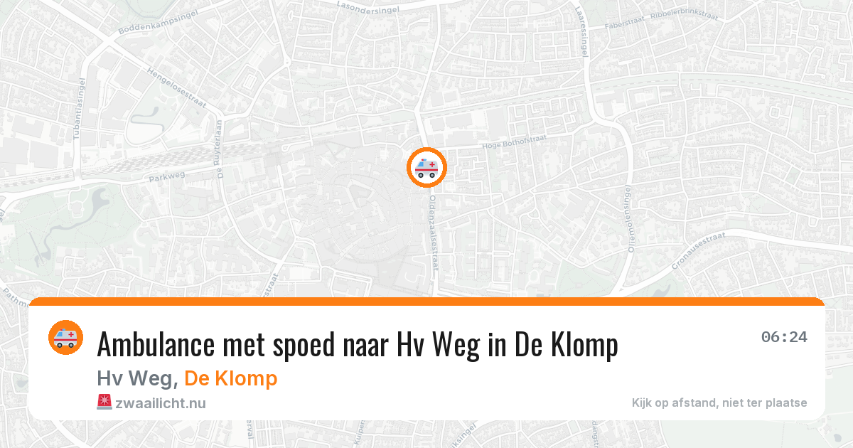 Ambulance met spoed naar Hv Weg in De Klomp — 10 jul 2026