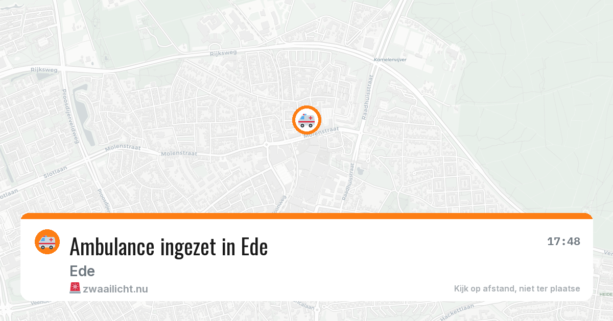 Ambulance ingezet in Ede — 23 mrt 2026