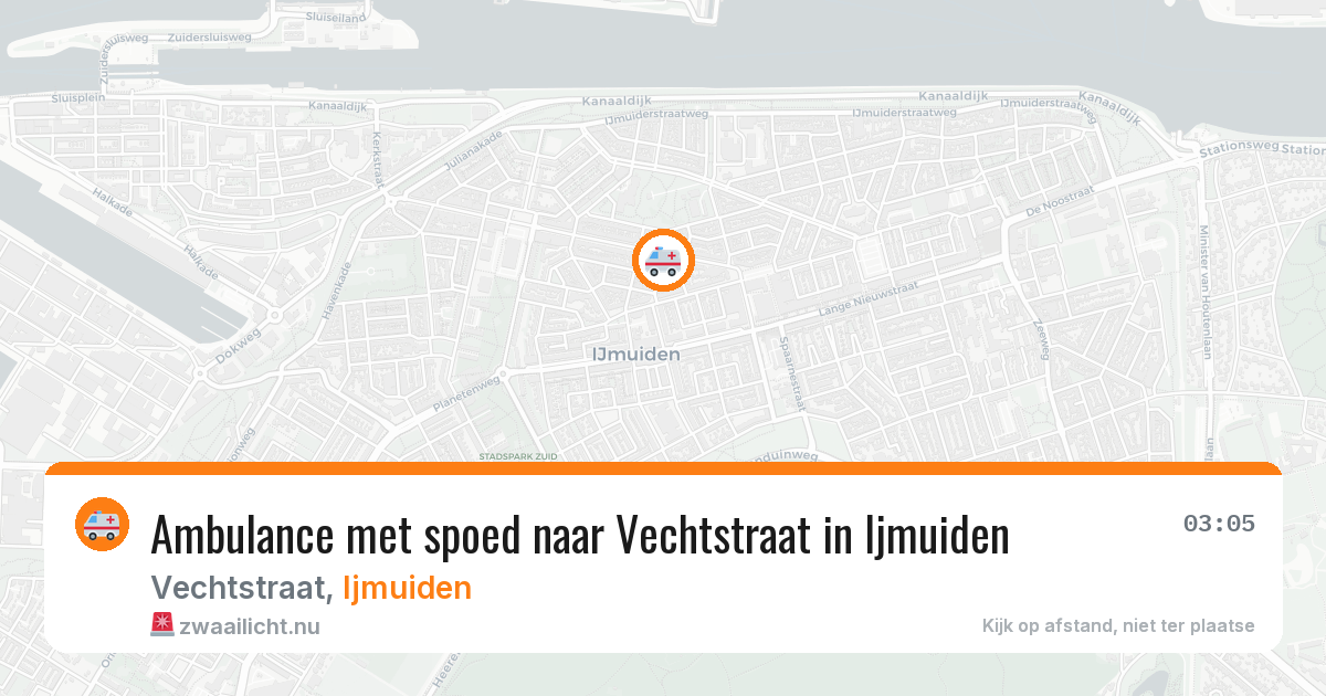 Ambulance met spoed naar Vechtstraat in Ijmuiden — 20 jan 2026