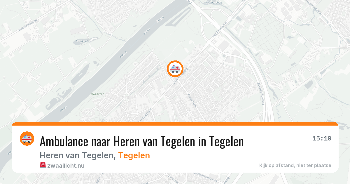 Ambulance naar Heren van Tegelen in Tegelen — 8 jun 2026