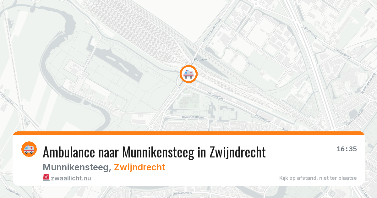 Ambulance naar Munnikensteeg in Zwijndrecht — 24 mrt 2026