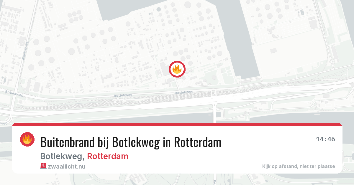 Buitenbrand bij Botlekweg in Rotterdam — 3 jun 2026
