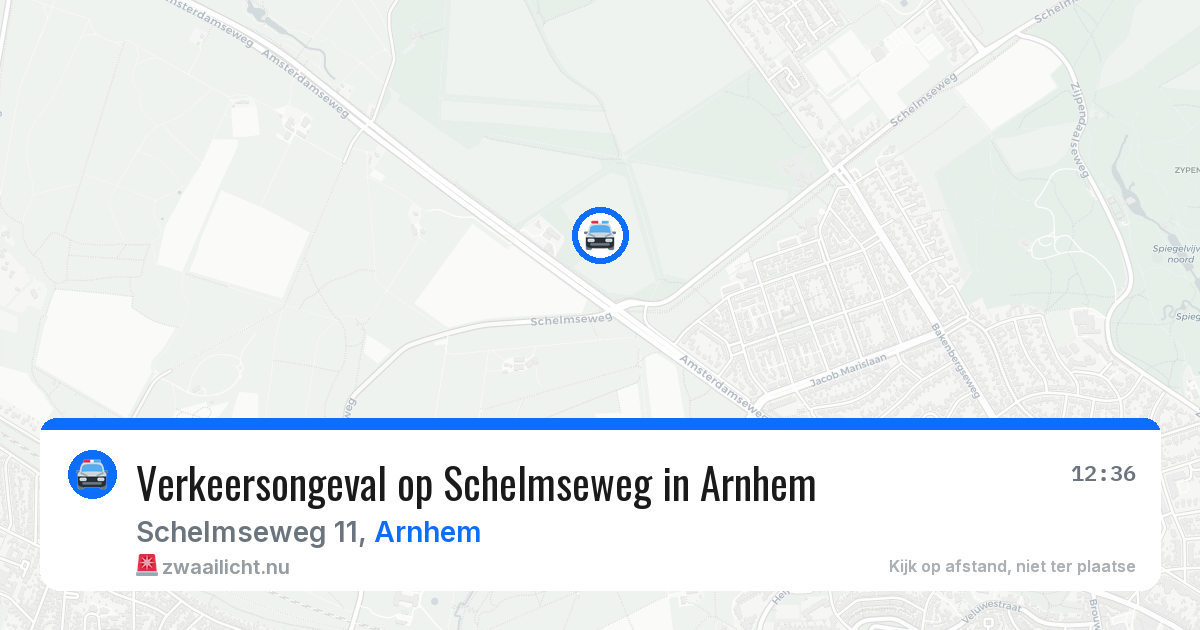 Verkeersongeval op Schelmseweg in Arnhem — 10 feb 2026