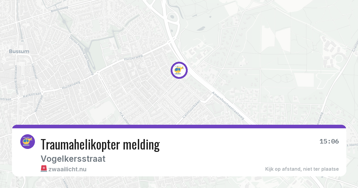 Traumahelikopter melding — 27 mei 2026