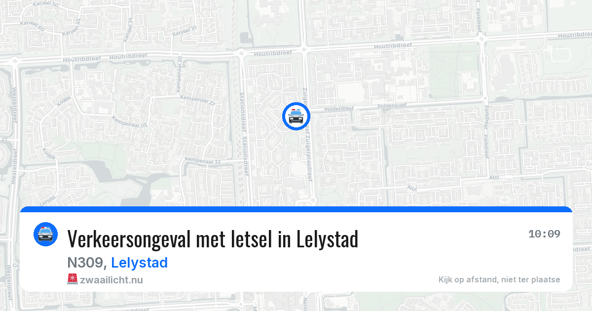 Verkeersongeval met letsel in Lelystad — 12 mei 2026
