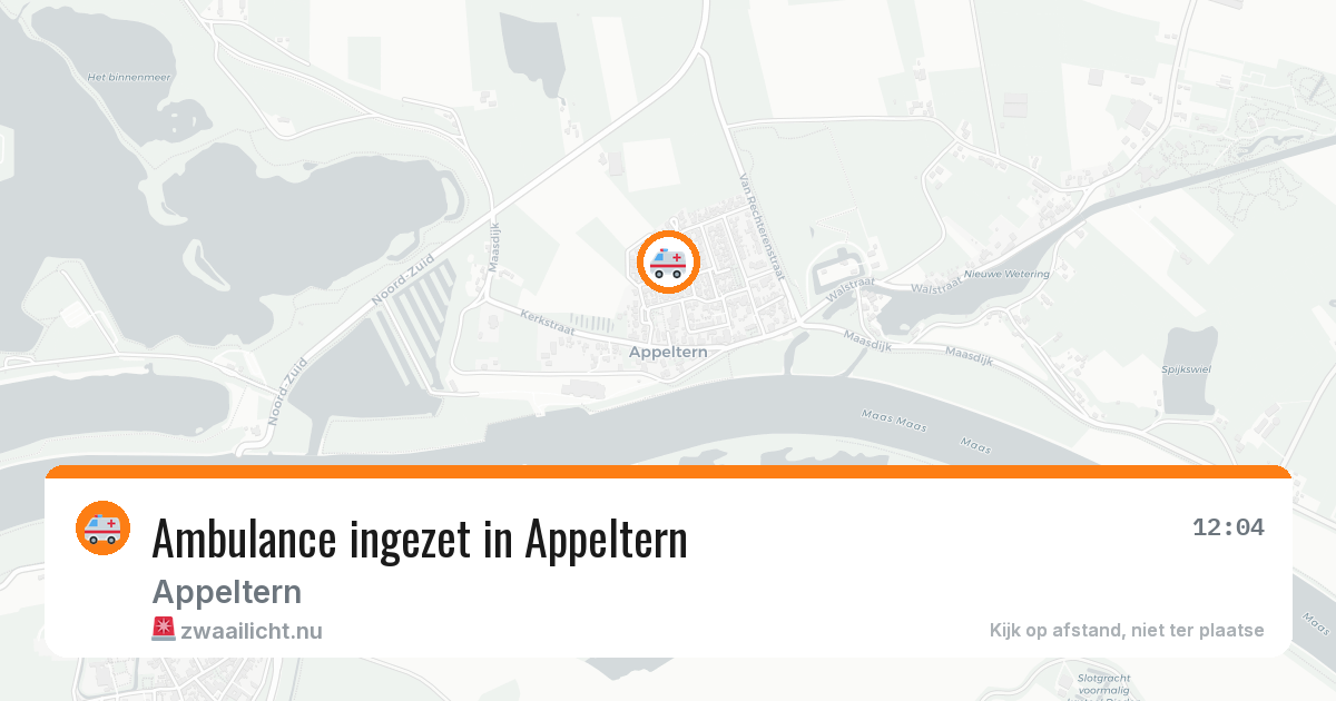 Ambulance ingezet in Appeltern — 21 jul 2026