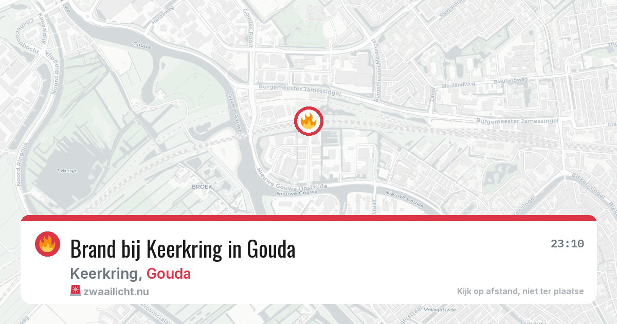 Brand bij Keerkring in Gouda — 27 jun 2026