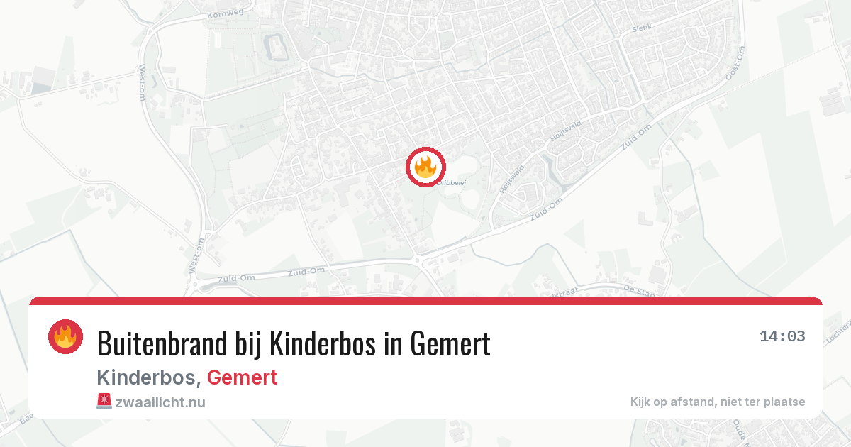 Buitenbrand bij Kinderbos in Gemert — 7 jul 2026