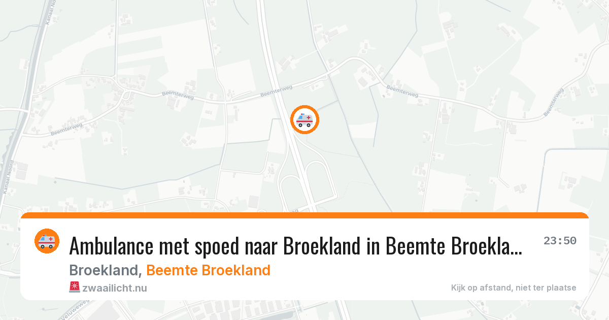 Ambulance met spoed naar Broekland in Beemte Broekland — 24 jul 2026