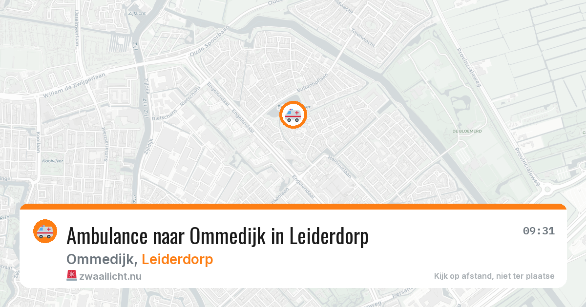 Ambulance naar Ommedijk in Leiderdorp — 23 jun 2026
