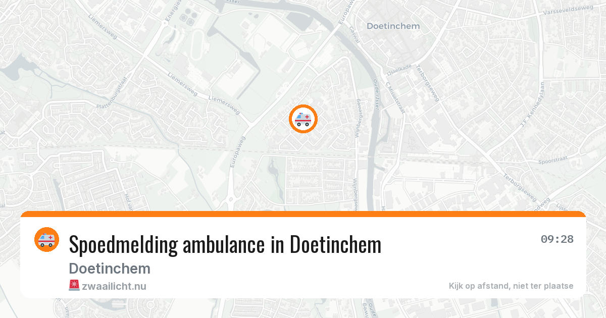 Spoedmelding ambulance in Doetinchem — 17 jul 2026