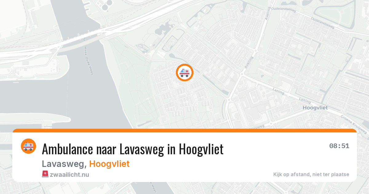 Ambulance naar Lavasweg in Hoogvliet — 17 jul 2026