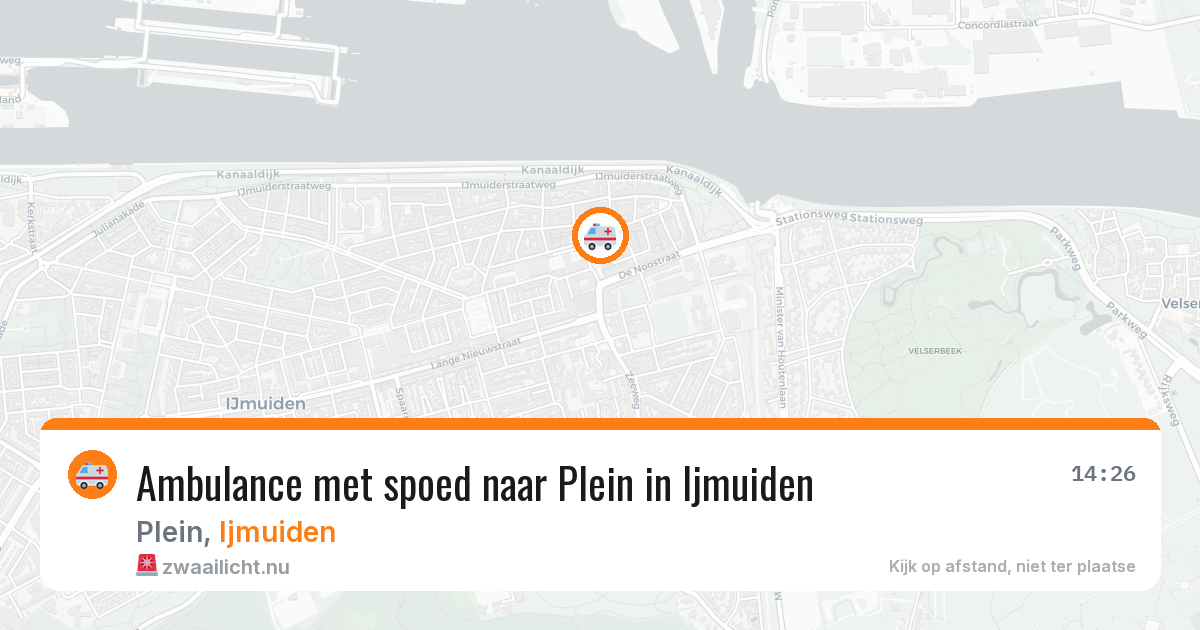 Ambulance met spoed naar Plein in Ijmuiden — 19 feb 2026