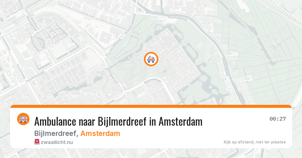 Ambulance naar Bijlmerdreef in Amsterdam — 16 jul 2026
