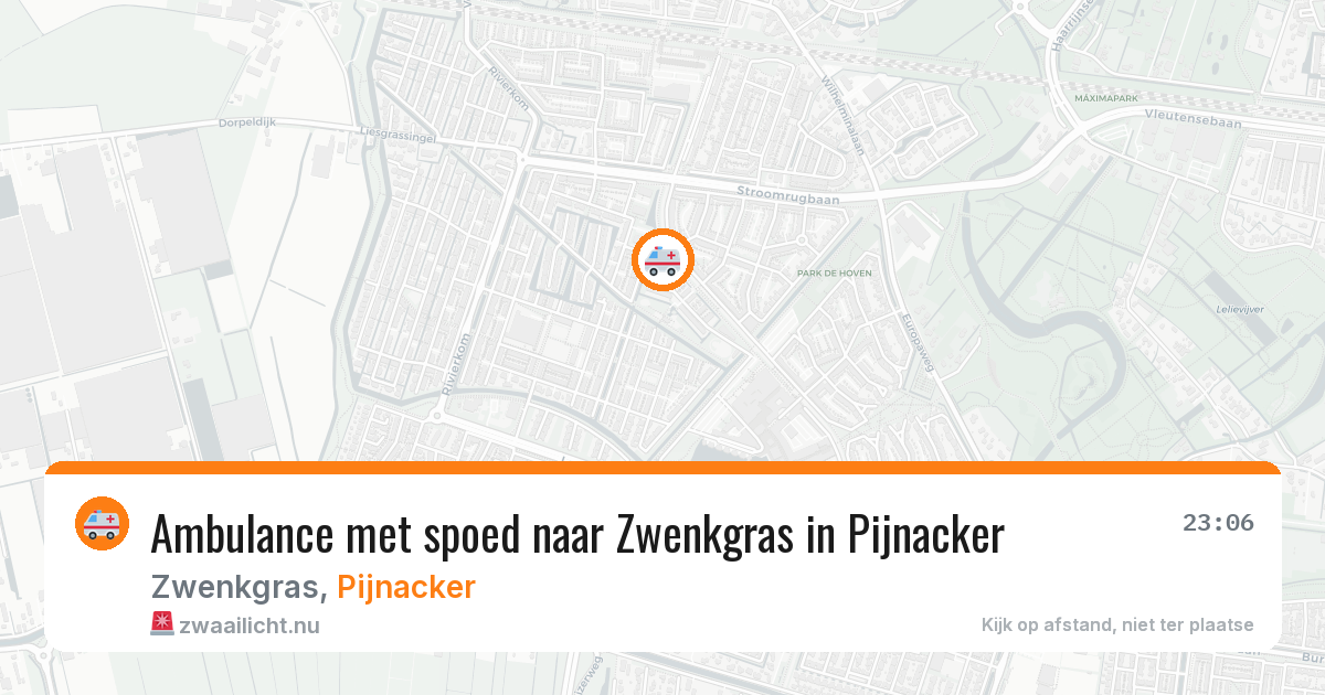 Ambulance met spoed naar Zwenkgras in Pijnacker — 26 jan 2026