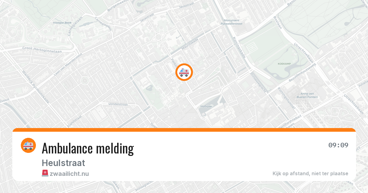 Ambulance melding — 21 apr 2026